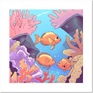 Marine Life Fish Posters and Art